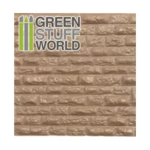 Plasticard - ROUGH ROCK WALL Textured Sheet - A4