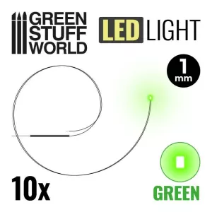 Green LED Lights - 1mm