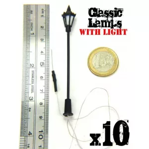 10x Classic Lamps with LED Lights