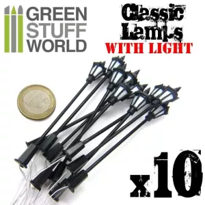 10x Classic Lamps with LED Lights