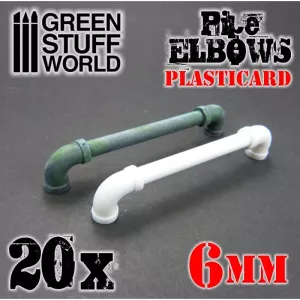 Plasticard Pipe ELBOWS 6mm