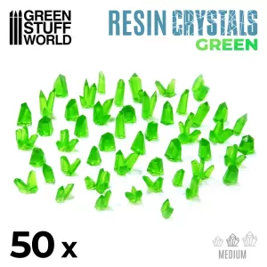 Resin Crystals GREEN - Medium