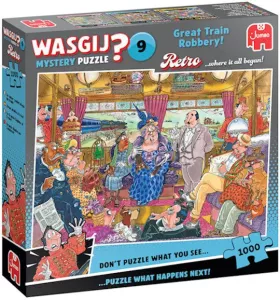 Puzzle Wasgij Retro Mystery 09: Great Train Robbery! (1000 pieces)