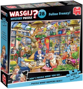 Puzzle Wasgij Mystery 28: Feline Frenzy! (1000 pieces)