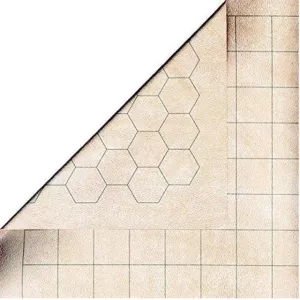 Reversible Megamat 1inch squares and 1 inch hexes (34,5 x 48 inch)