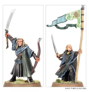 Lorien Elf Commanders (metal)