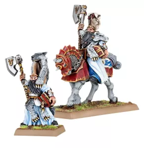 OLD WORLD: WARRIOR PRIEST OF ULRIC ON FOOT AND MOUNTED (metal/plastic)