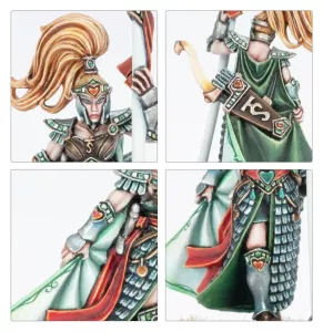 OLD WORLD: HIGH ELVES HANDMAIDEN OF THE EVERQUEEN (metal/plastic)