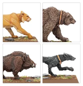 OLD WORLD: WOOD ELF BEAST PACK (metal)