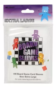 Board Game Sleeves CLEAR EXTRA LARGE (65x100 mm) (100) (Arcane Tinmen)