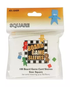 Board Game Sleeves CLEAR SQUARE (70x70 mm) (100) (Arcane Tinmen)