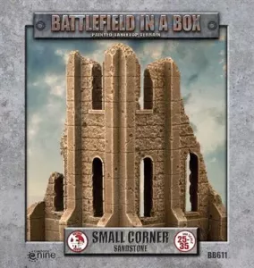 Gothic Battlefields - Small Corner - Sandstone (x2) - 30mm