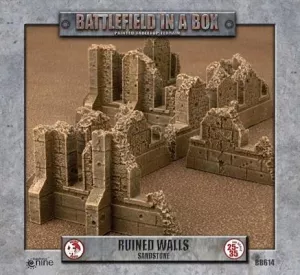 Gothic Battlefields - Ruined Walls - Sandstone (x1) - 30mm