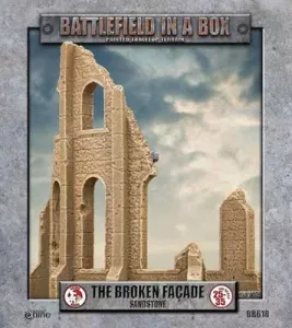 Gothic Battlefields - Broken Façade - Sandstone (x2) 30mm
