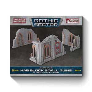 BIAB Gothic Sector: Castograd Hab Block Small Ruins (x3) 32mm scale