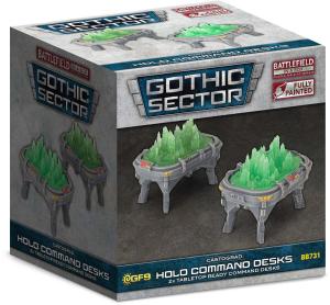 BIAB Gothic Sector: Castograd Holo Command Desk (x2) 32mm scale