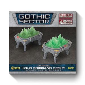 BIAB Gothic Sector: Castograd Holo Command Desk (x2) 32mm scale