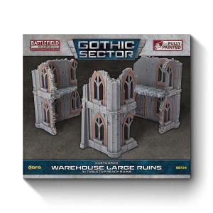 BIAB Gothic Sector: Castograd Warehouse Big Ruins (x3) 32mm scale