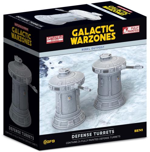 BIAB Galactic Warzones: Rebel Outpost - Defense Turrets (x2) 32 mm scale