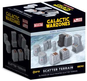 BIAB Galactic Warzones: Rebel Outpost - Scatter Terrain (x9) 32mm scale