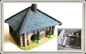 Dvärgasal - fyrsidigt tak