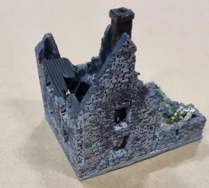 St Mere Eglise House Ruin (15mm skala)