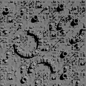 Space Station Game Mat 36x36 inch (ca 90x90 cm)