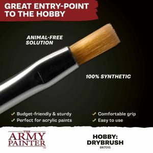 Hobby Brush - Drybrush (red handle, round)