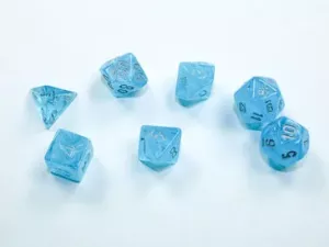 Luminary Mini-Polyhedral Sky/silver 7-Die set