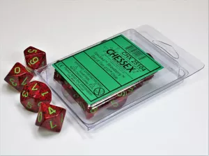 Strawberry Speckled Polyhedral Ten d10 Set