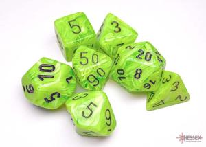 Vortex Bright green/black 7-Die Set