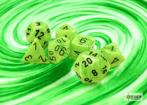 Vortex Bright green/black 7-Die Set