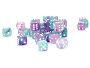 Nebula 12mm d6 Wisteria/white Dice Block (36 dice)