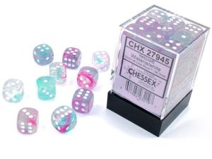 Nebula 12mm d6 Wisteria/white Dice Block (36 dice)