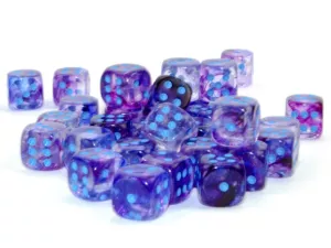 Nebula 12mm d6 Nocturnal/blue Dice Block (36 dice)