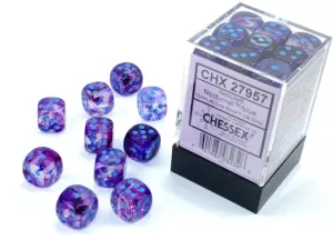 Nebula 12mm d6 Nocturnal/blue Dice Block (36 dice)
