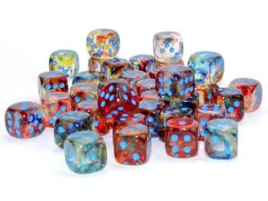 Nebula 12mm d6 Primary/blue Dice Block (36 dice)