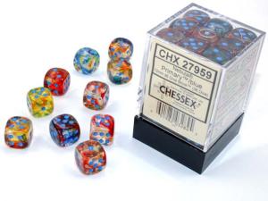 Nebula 12mm d6 Primary/blue Dice Block (36 dice)