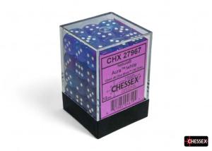 Nebula 12mm d6 Aura/white Dice Block (36 dice)