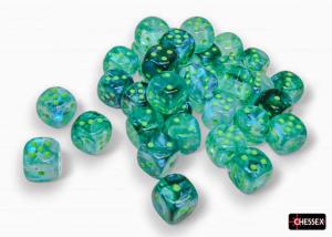 Borealis® 12mm d6 Kelp/light-green Luminary Dice BlockTM (36 dice)