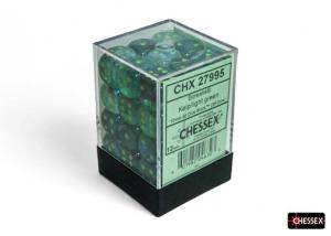 Borealis® 12mm d6 Kelp/light-green Luminary Dice BlockTM (36 dice)