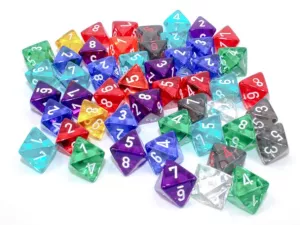 Bag of 50 Translucent d8s