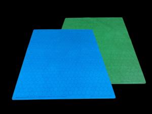 Battlemat 1inch Reversible Blue-Green Hexes (23.5 x 26 inch)