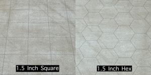 Reversible Megamat 1.5 inch squares and 1.5 inch hexes (34,5 x 48 inch)
