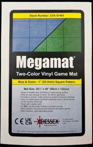 Megamat 1inch Reversible Blue-Green Squares (34.5 x 48 inch)