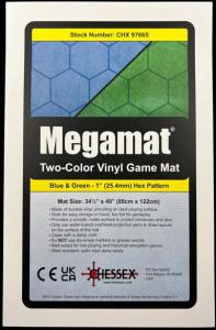 Megamat 1 inch Reversible Blue-Green Hexes (34.5 x 48 inch)