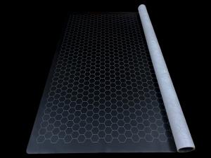 Megamat 1 inch Reversible Black-Grey Hexes (34.5 x 48 inch)