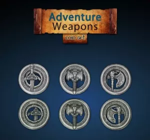 Adventure Weapons Coin Set