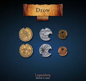 Drow Coin Set