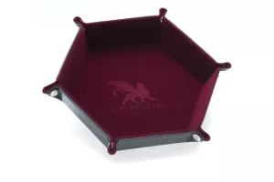 Dice Tray Hexagon Series: Burgundy